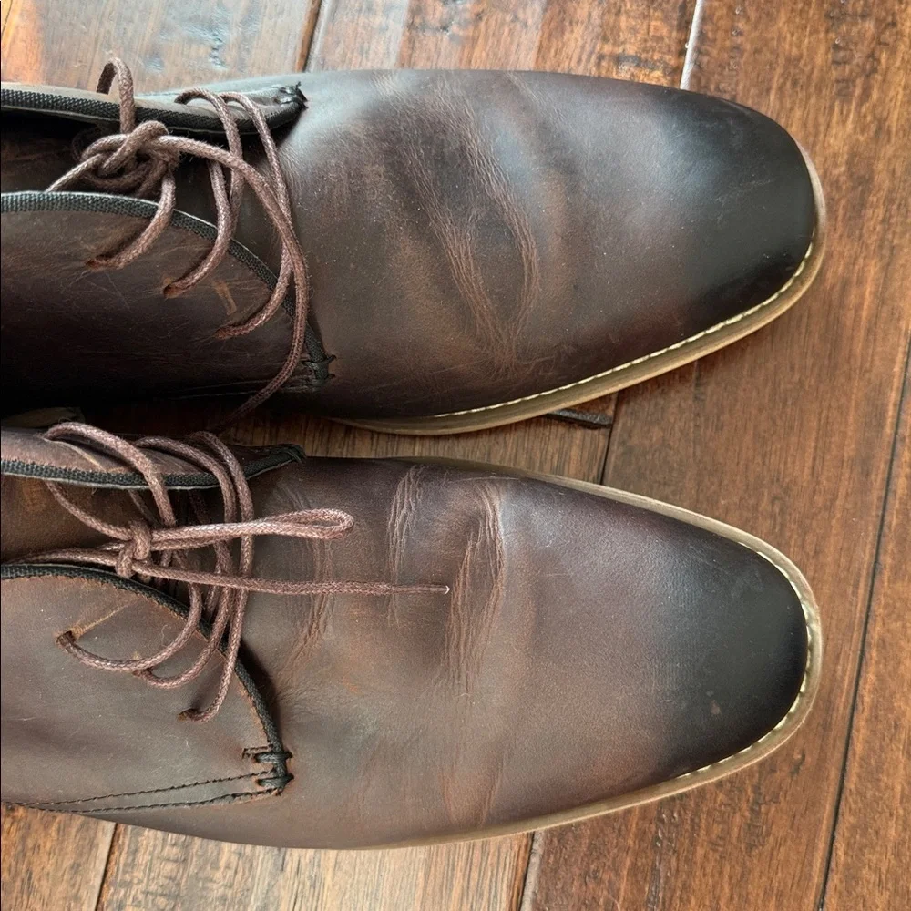 Leather Chukka Dress Shoes Boots